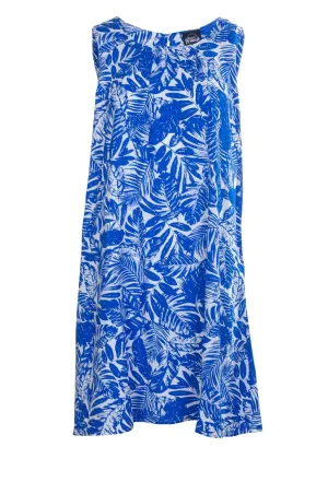Match Fit 100% Rayon Dress | Marine White Jungle | 7335A1