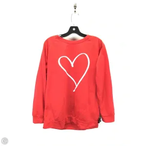Sweatshirt Crewneck By Clothes Mentor In Red, Size: L QuickDry Construction