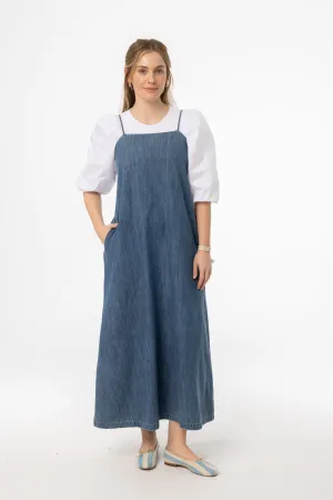 Street Look Blue Denim Jumper