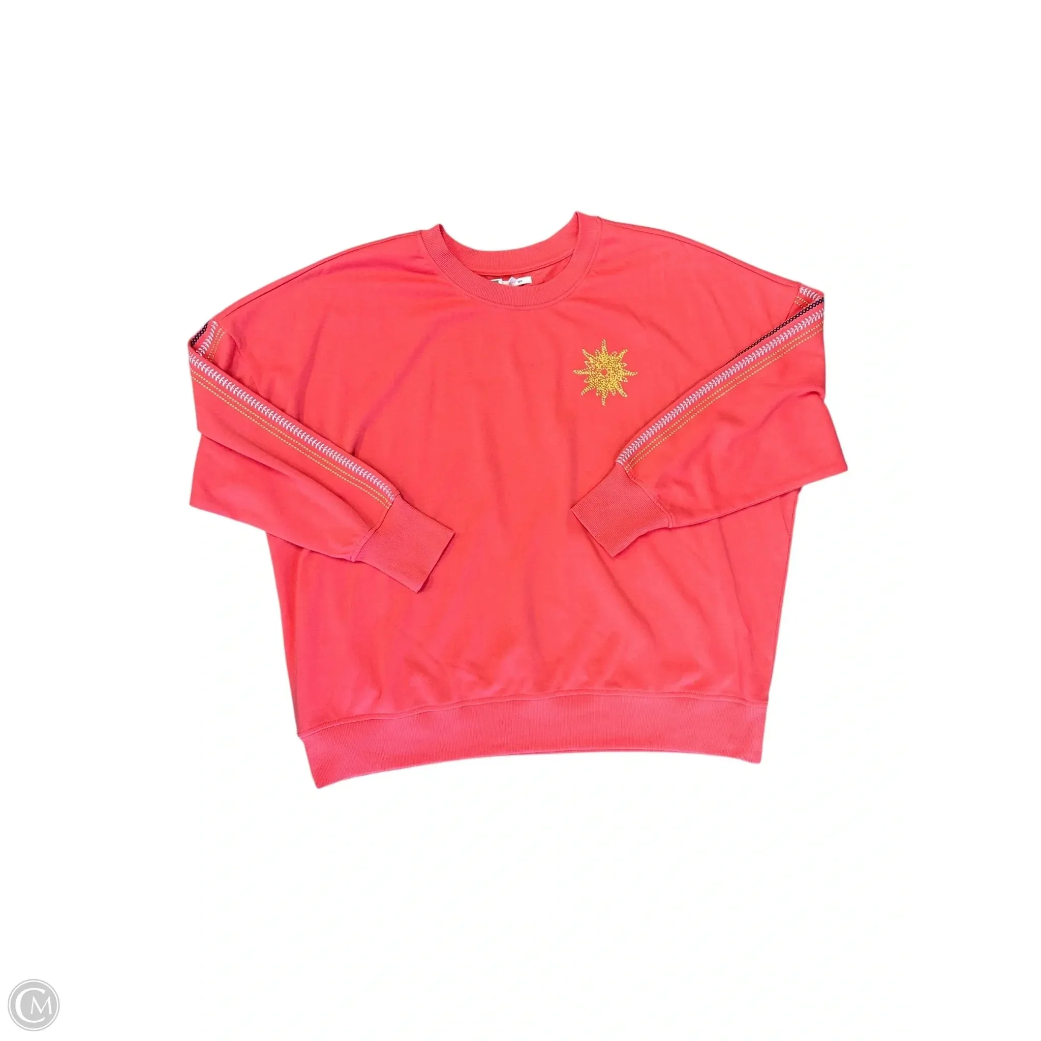 Sweatshirt Crewneck By Maurices In Coral, Size: 2x FourWayStretchClothing Comfortable Outerwear