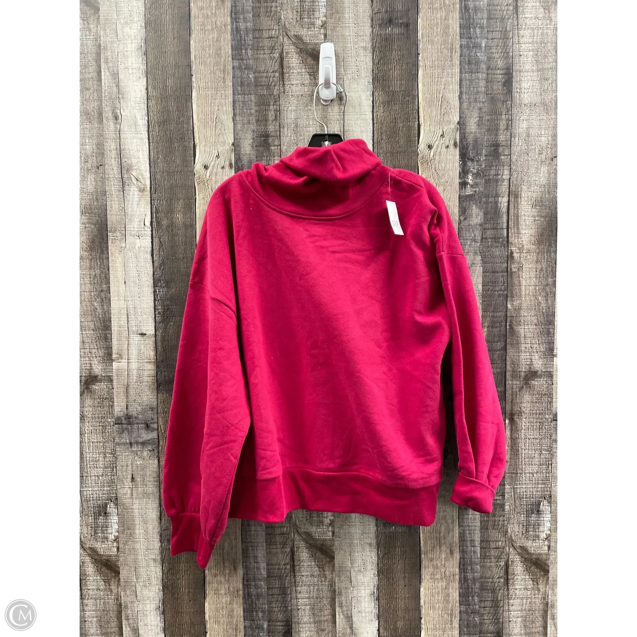 TensionAdjustedWaistband Classic Shirt Athletic Sweatshirt Collar By Gap In Red, Size: Xl
