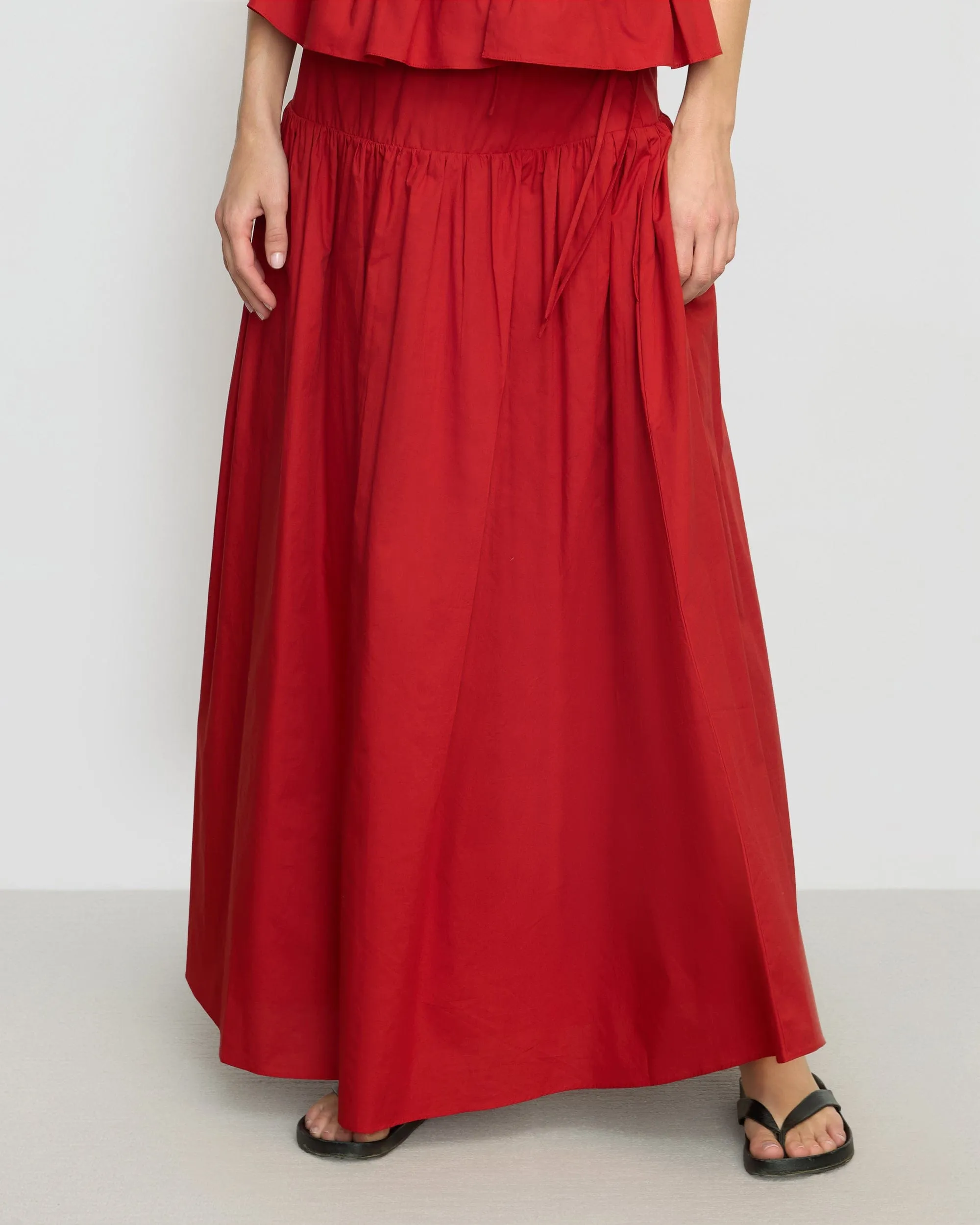 Bao Organic Cotton Drop-Waist Skirt Fresh Aesthetic