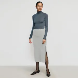 Eco Friendly Esti Side-Zip Organic Cotton-Wool Skirt