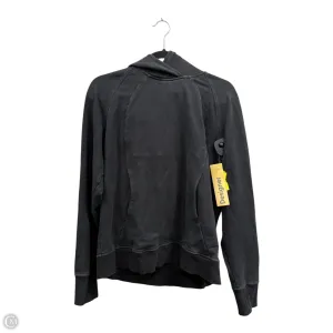 Athletic Sweatshirt Hoodie By Lululemon In Black, Size: 8 MoistureWickingTechnology