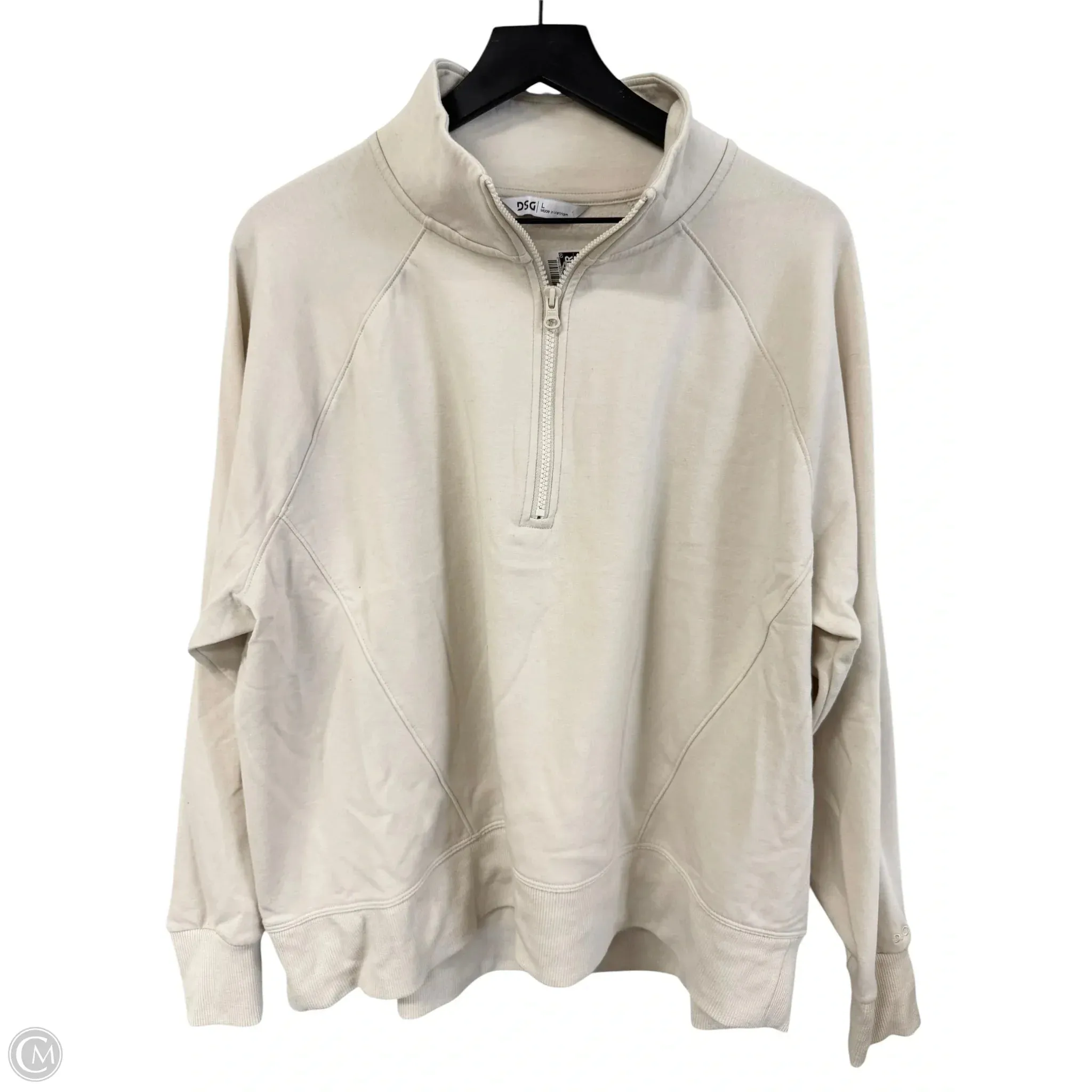 SustainableCertified Sweatshirt Collar By Dsg Outerwear In Cream, Size: L