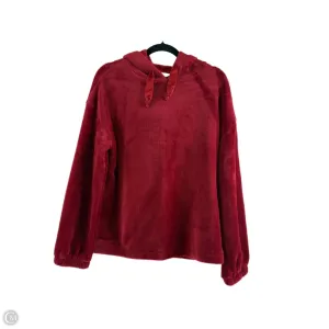 LayeredPaneling Sweatshirt Hoodie By Lc Lauren Conrad In Red, Size: M