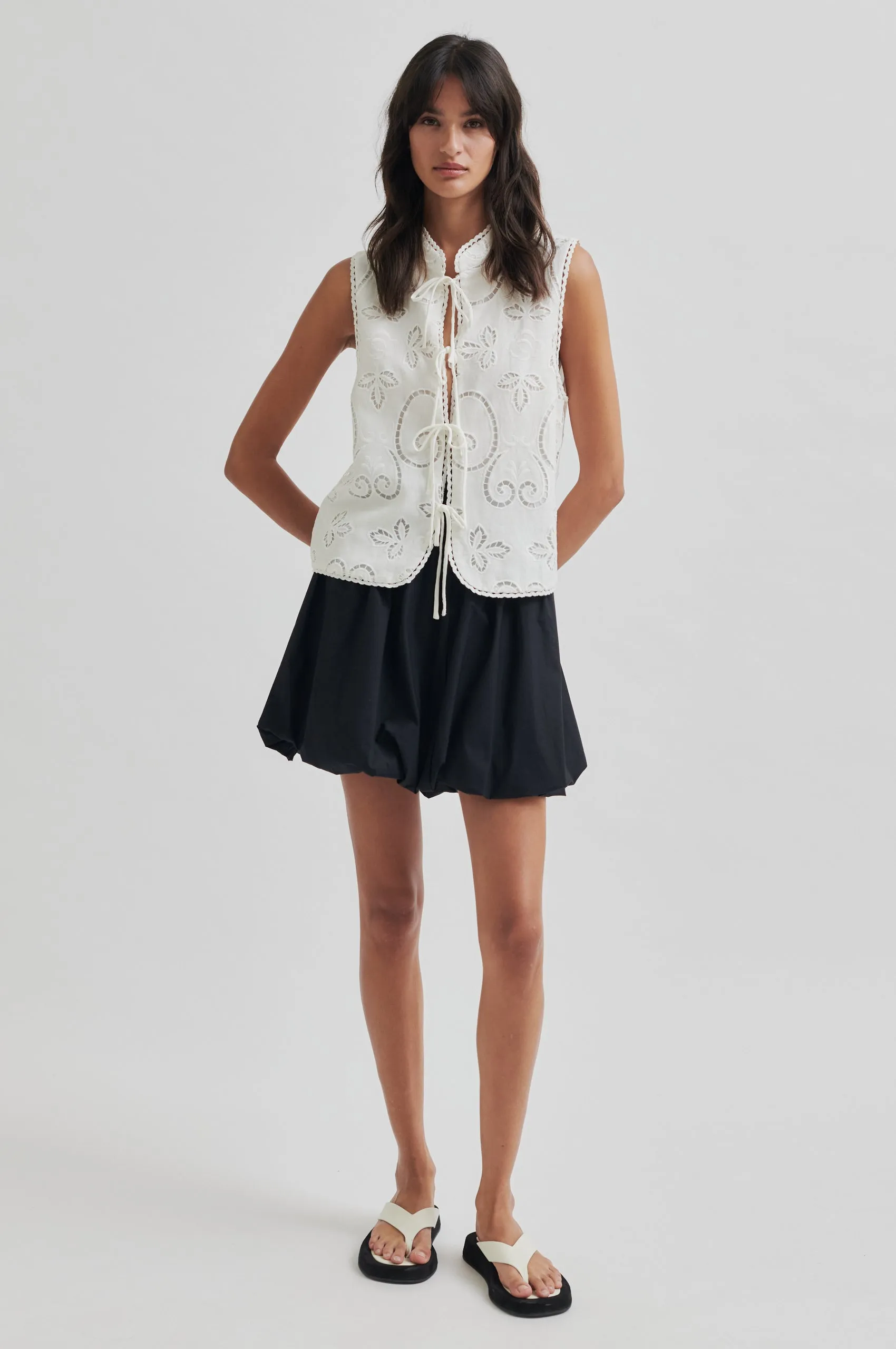 Korean Fresh Art Glow Nulana Mini Balloon Skirt