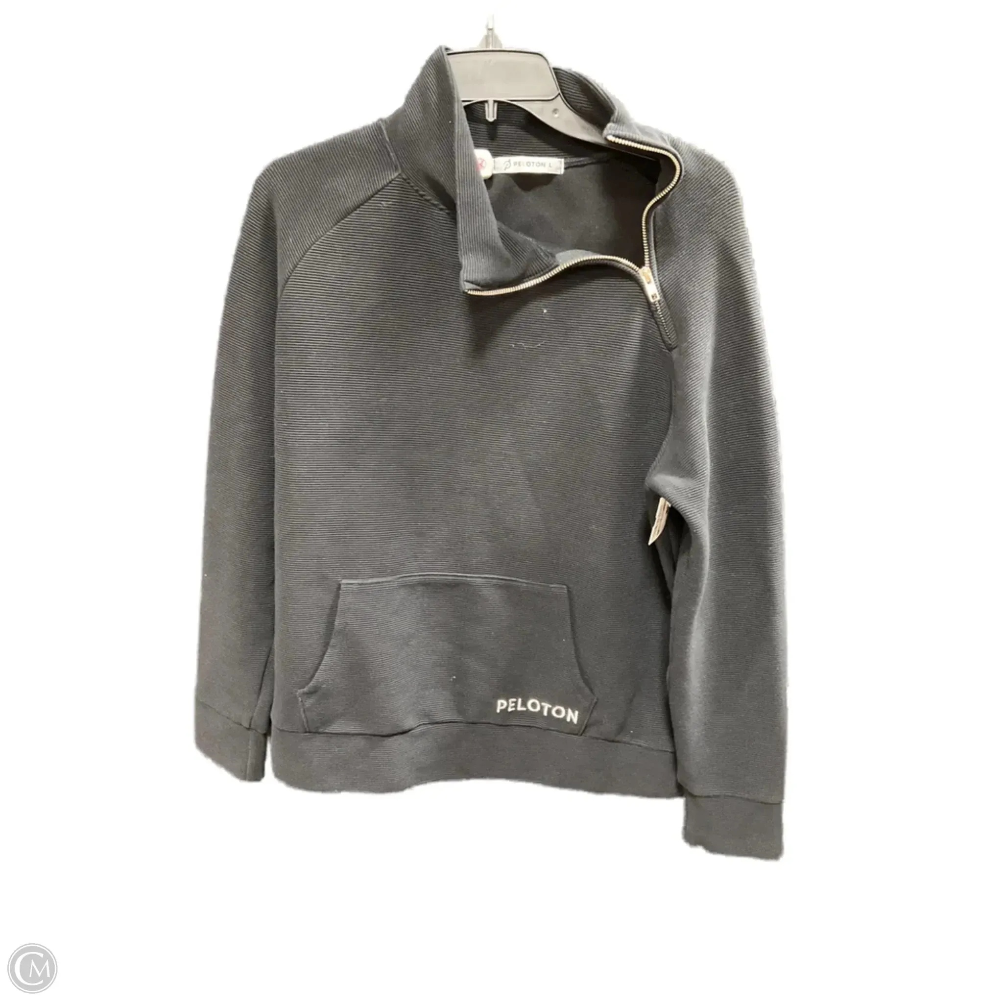 Luxury Touch Athletic Sweatshirt Collar By Clothes Mentor In Black, Size: L