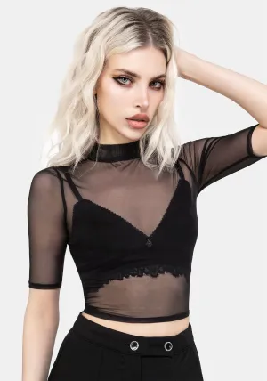 Jinx Mesh Short Sleeve Top Casual Layer Wear