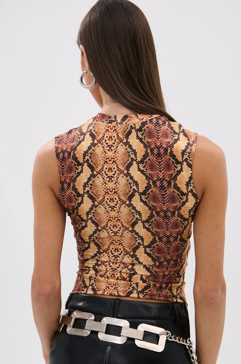 Mountain use V Neckline Options RATTLESNAKE LACE UP TOP