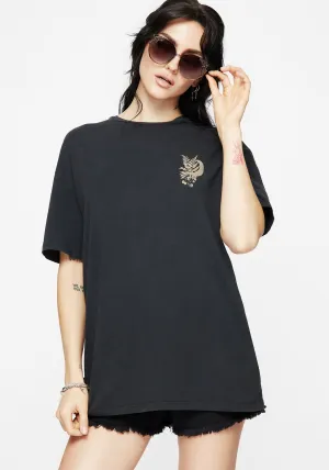 Gravity Cotton Snake Printed T-Shirt Stylish and Relaxed
