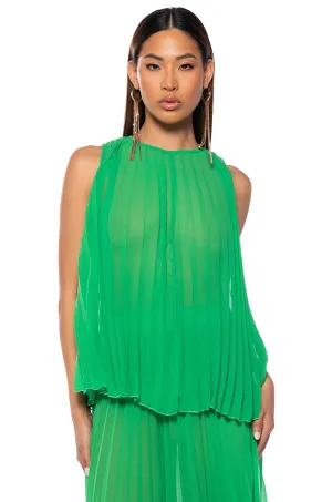 military training YOUR ULTIMATE PLEATED TANK IN GREEN