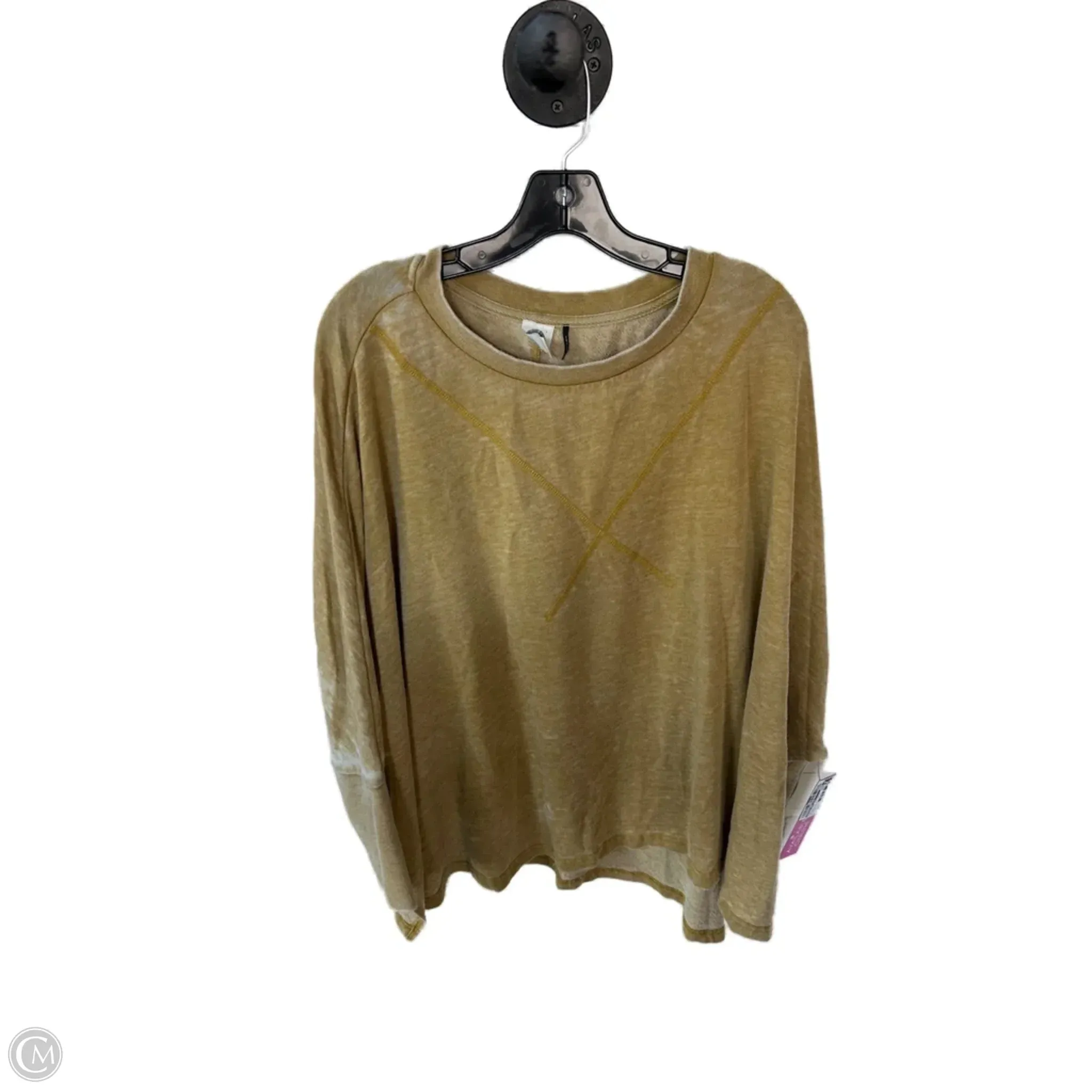 Sporty Dress Sweatshirt Crewneck By Akemi And Kin In Yellow, Size: Xs