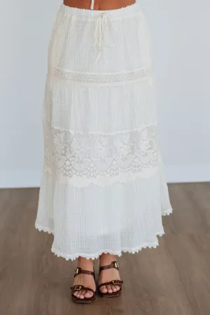 Art Gallery Visit Casual Feel Malissa Lace Skirt