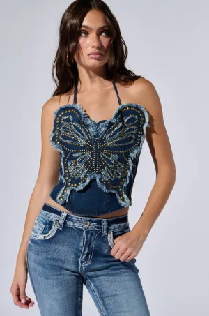 large - size wheels BUTTERFLY EFFECT TOP