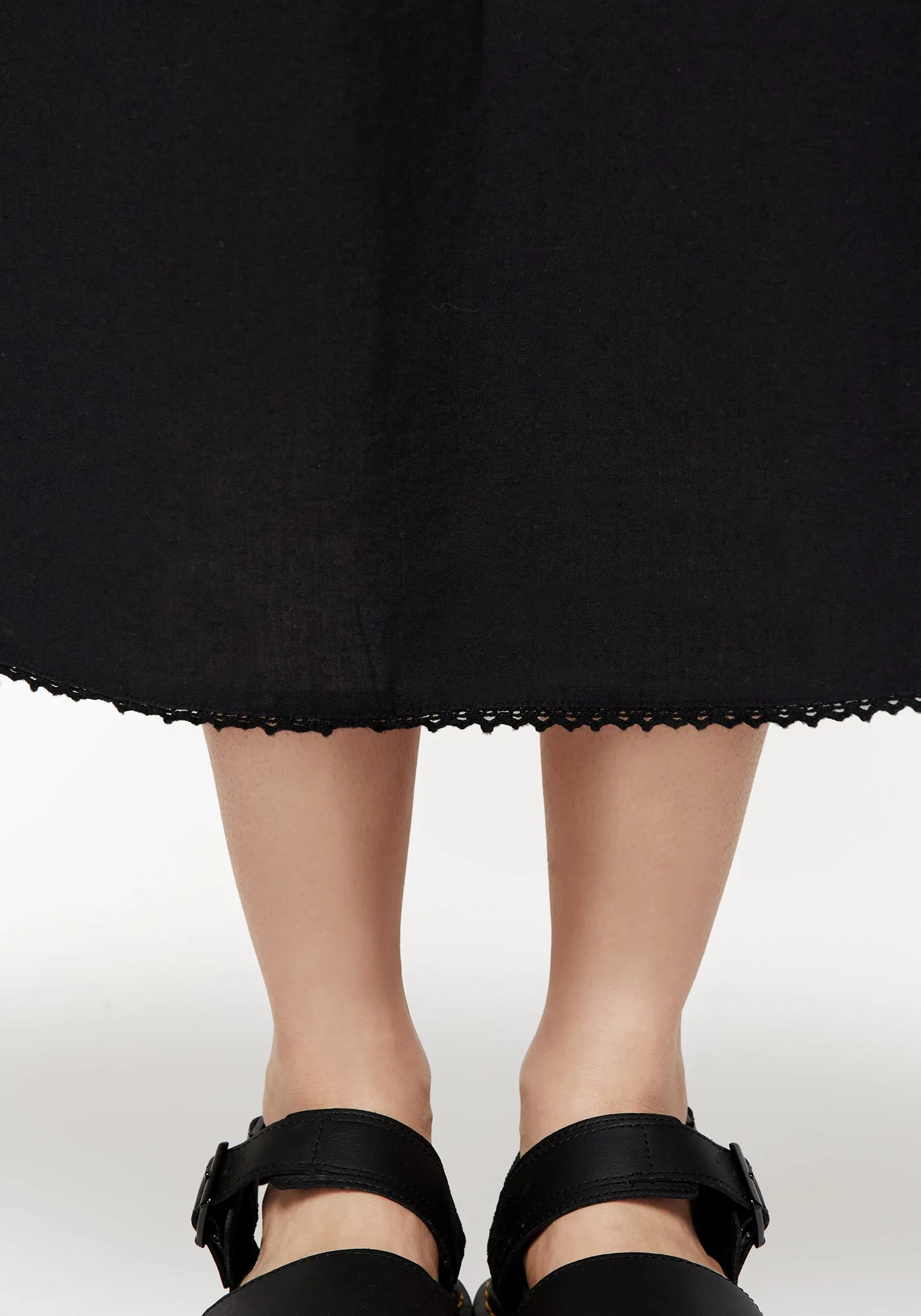 Fashionable day-to-night gown Larissa Hand Embroidered Smocked Midaxi Dress
