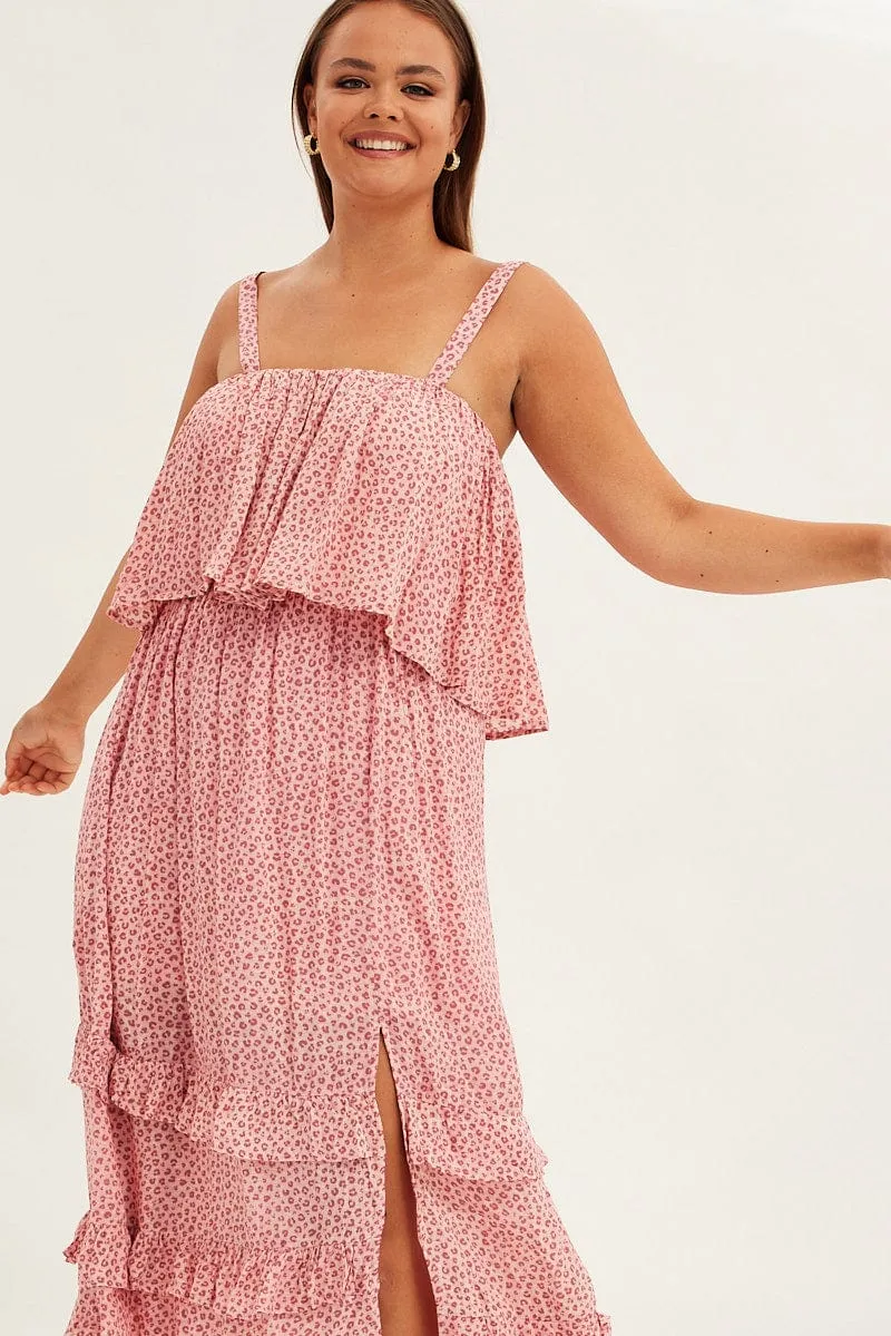 Chic dress for casual outings Bright and airy maxi Red Ruffled Off Shoulder Maxi Dress