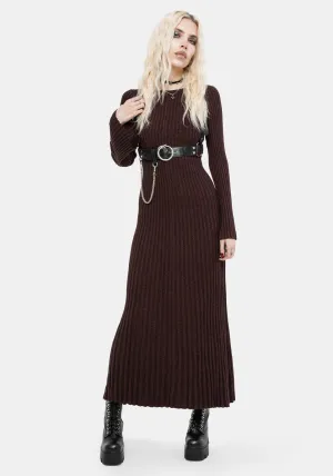 Estella Long Sleeve Knit Maxi Dress Tile Glow