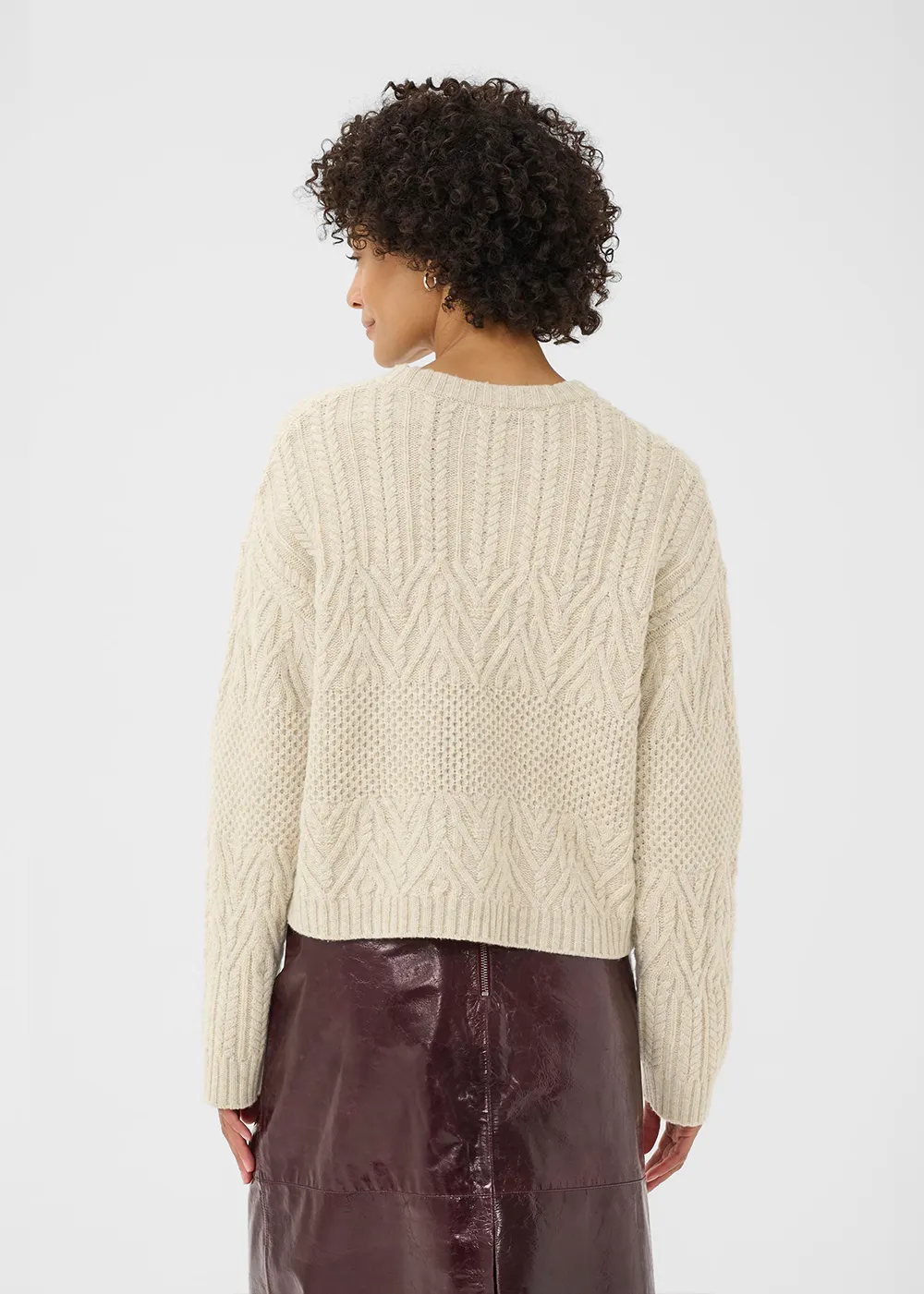 Breathable mesh panel Essential Layering Sindy Sweater
