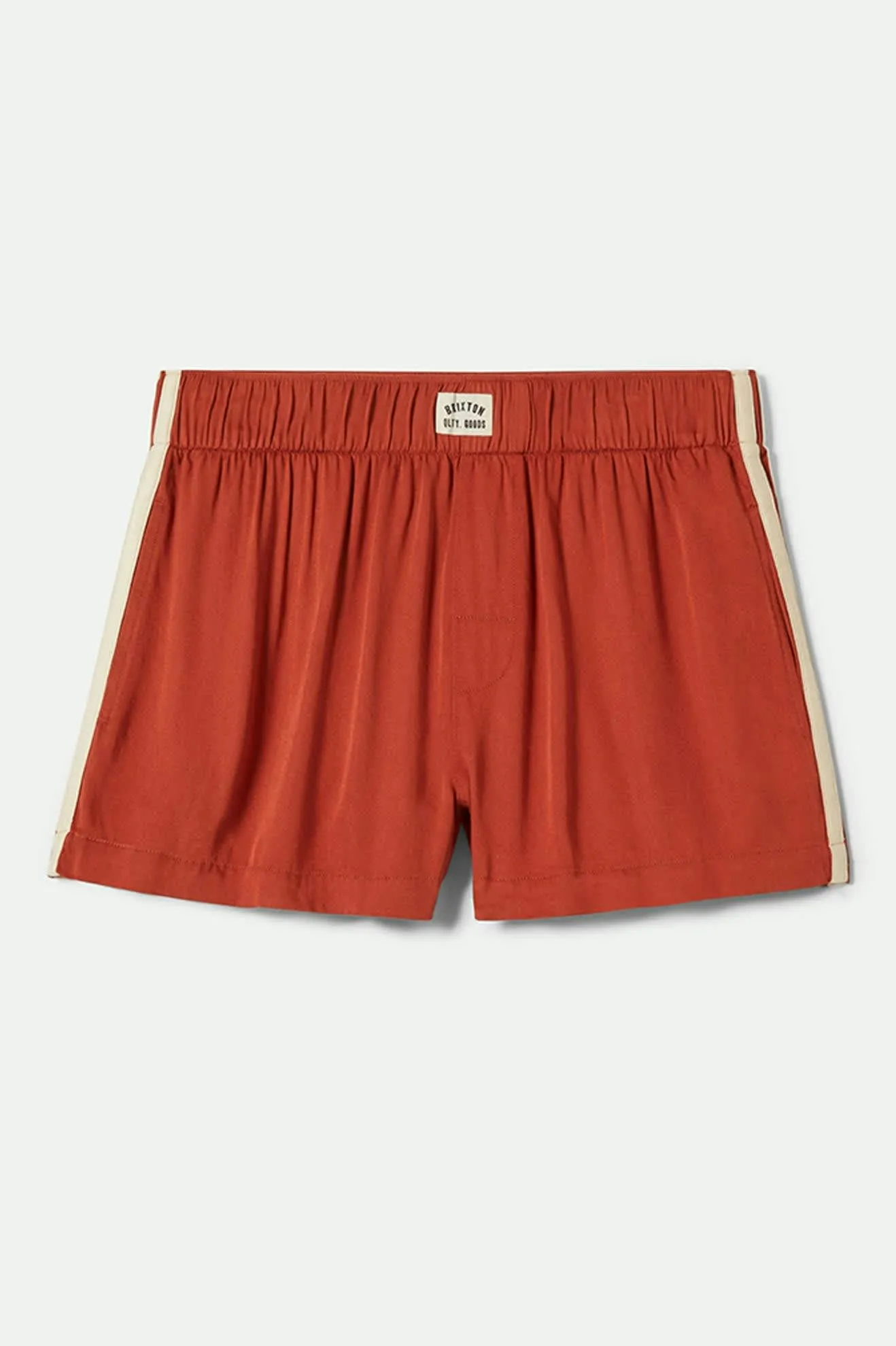 Silky Boxer Short - Burnt Brick Multi Panel Cut