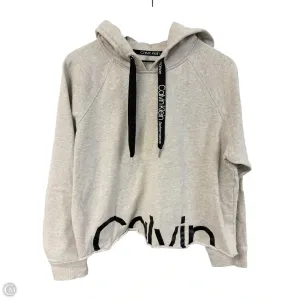 Sweatshirt Hoodie By Calvin Klein Performance In Grey, Size: Xl Teen Fresh