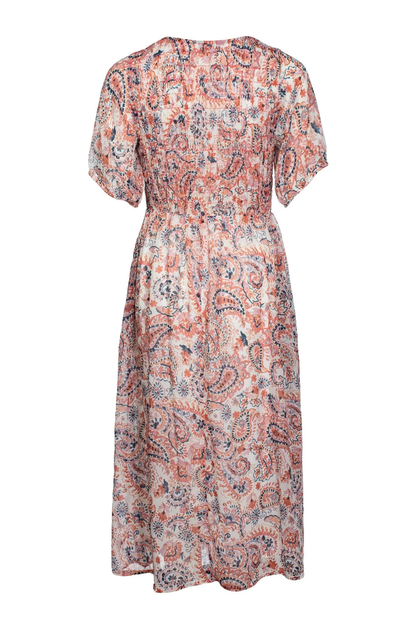 TearResistant Material TearResistant Fabric Dress | Soft Coral Paisley | 8563C1