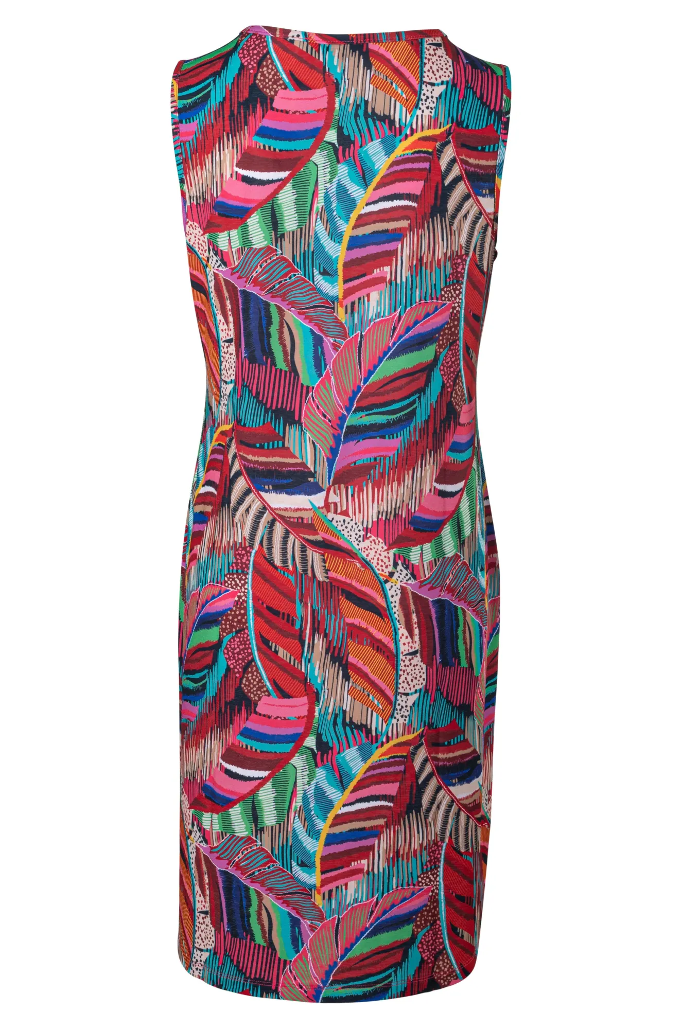 Date Vibe Parisian Chic Fine Slinky Dress | MULTI FEATHERS | 7434A1