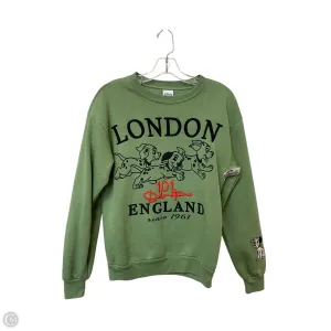 Breathable fabric Sweatshirt Crewneck By Disney In Green, Size: Xs