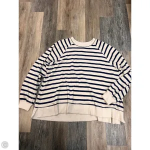 Royal Mode Sweatshirt Crewneck By Aerie In Striped Pattern, Size: Xxl