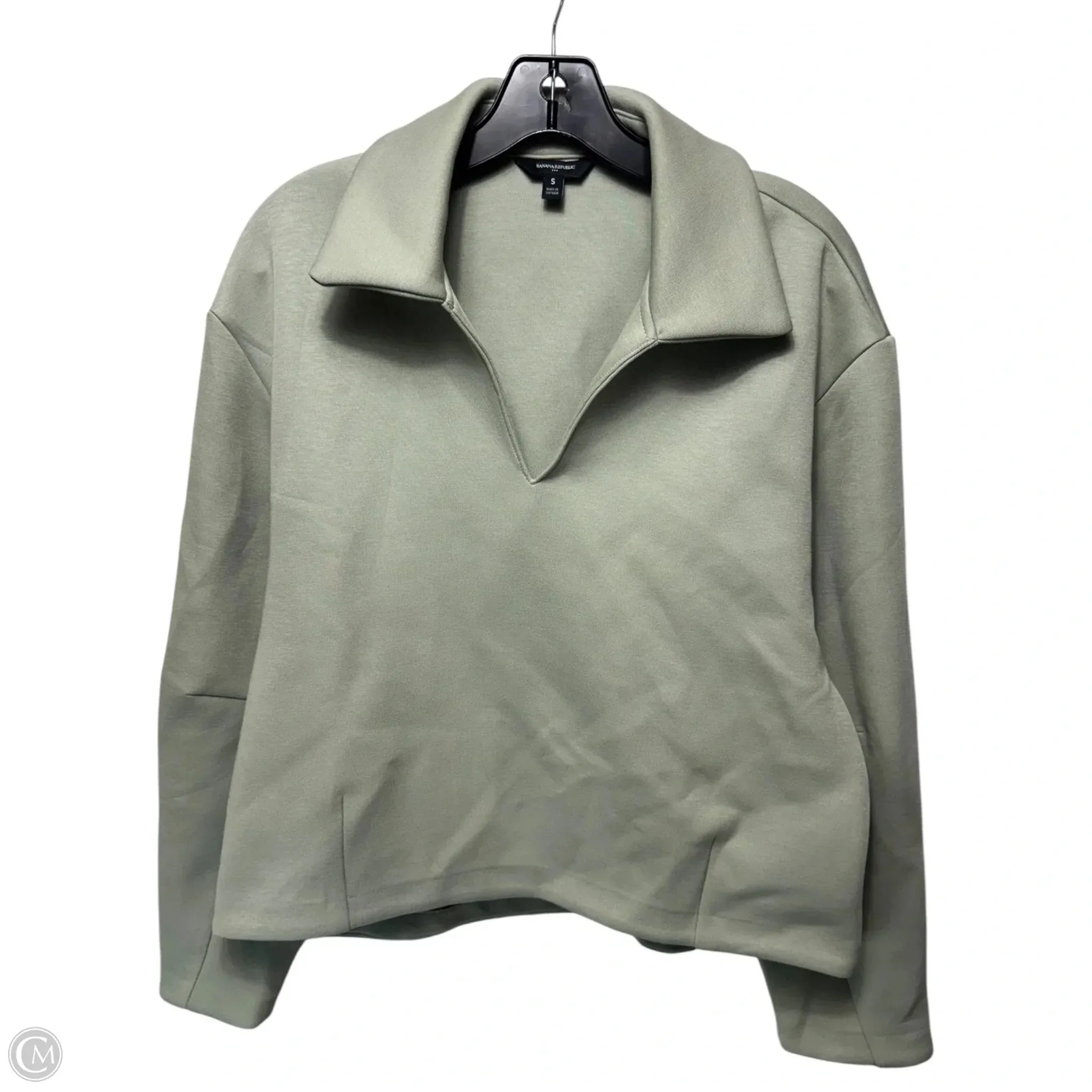 Elite Core Sweatshirt Collar By Banana Republic In Green, Size: S