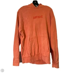 QuickDrying Athletic Sweatshirt Hoodie By Nike Apparel In Orange, Size: L