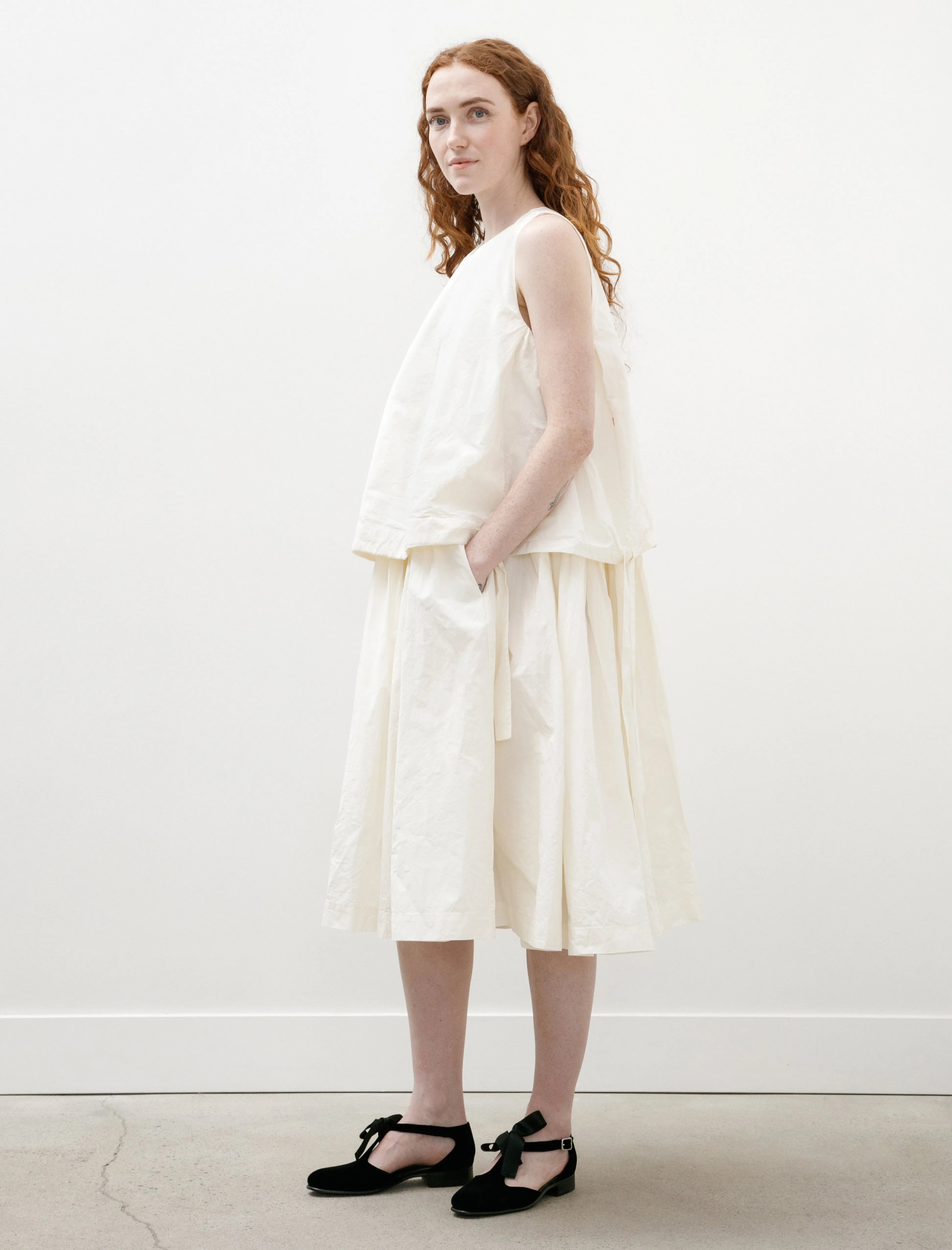 Astrid Dress Paper Cot Off White OdorControl Treatment