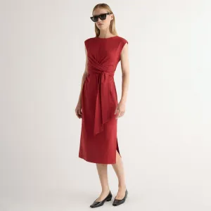 Fei Tie-Front Organic Cotton Dress African Bold