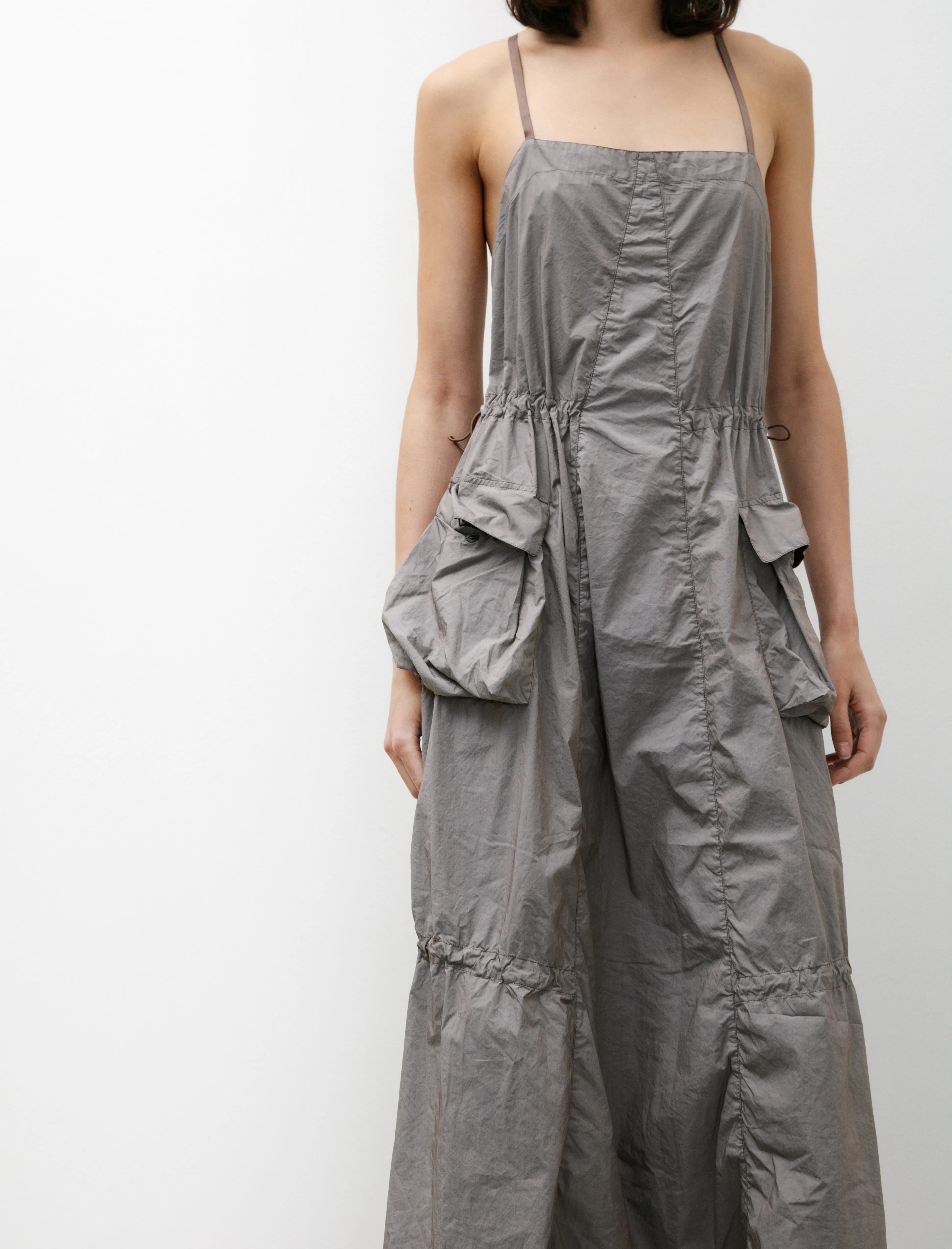 Student Cool Parachute Dress Stone Khaki Poplin