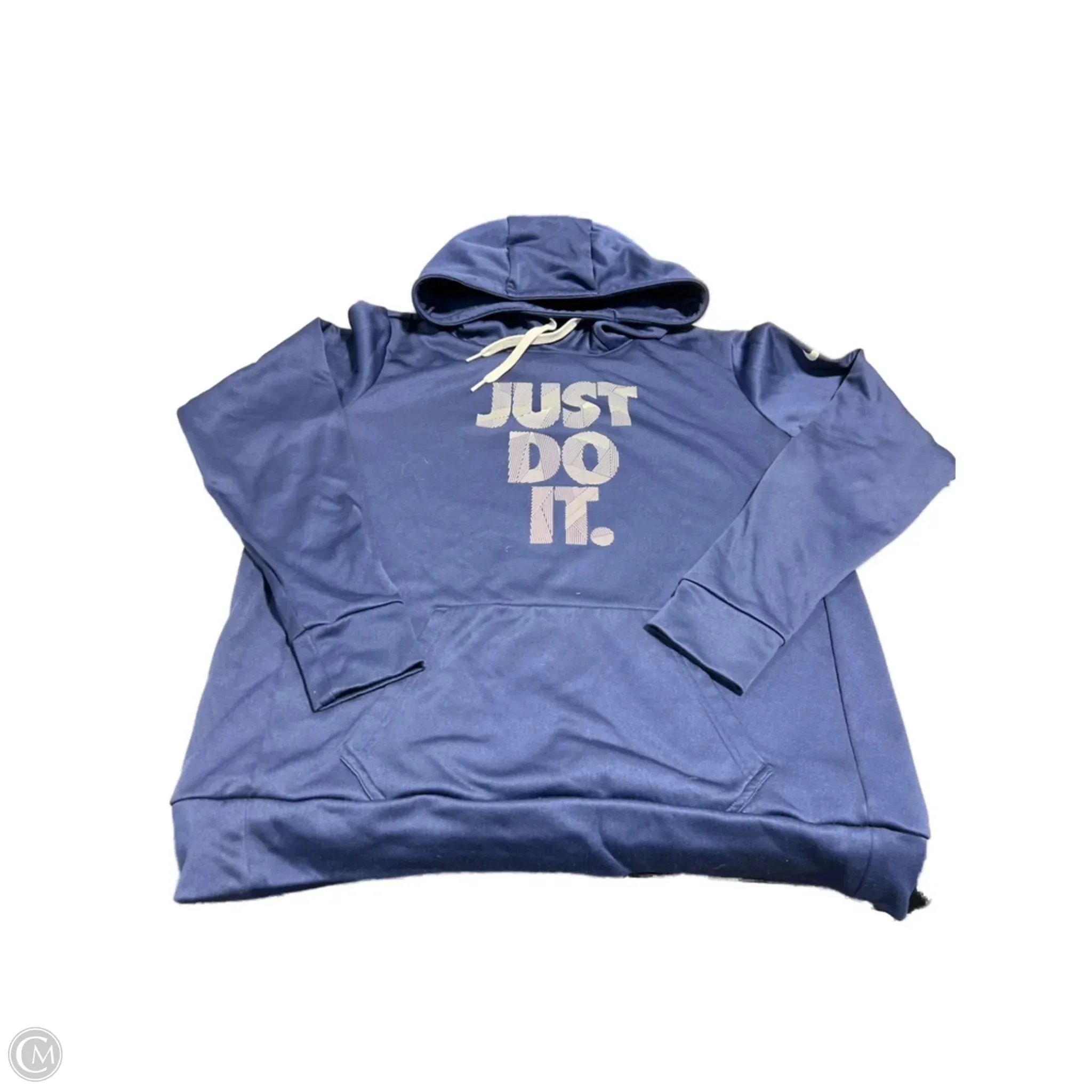 Comfortable Design Sweatshirt Hoodie By Nike In Navy, Size: L