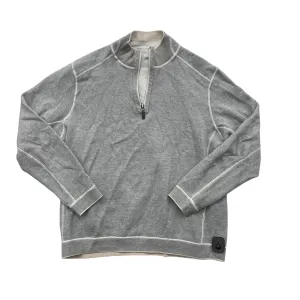 Athletic Sweatshirt Collar By Tommy Bahama In Cream & Grey, Size:L Winter Core MoistureManagement Technology