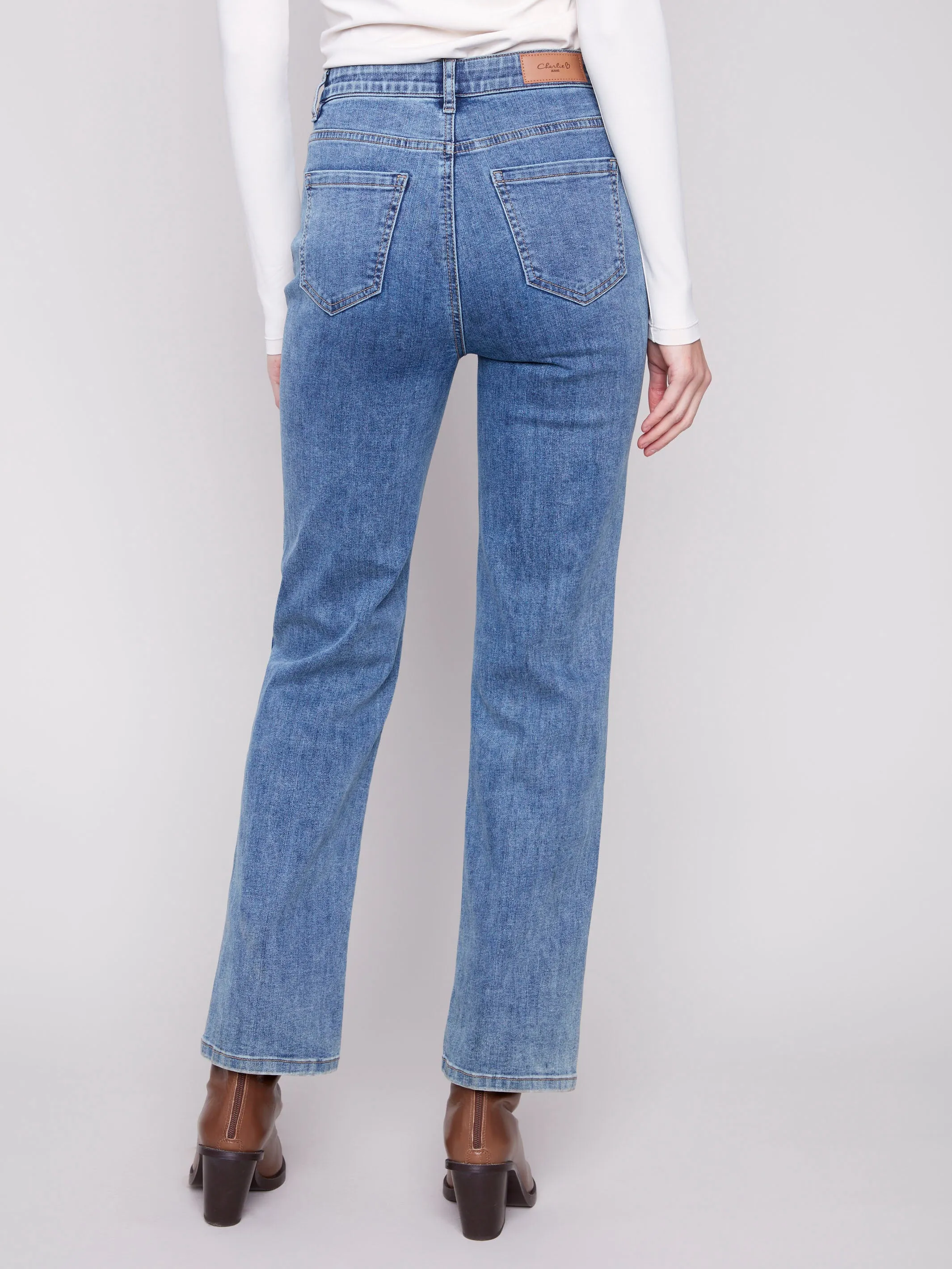 All Day Use Charlotte Straight Leg Jeans - Medium Blue