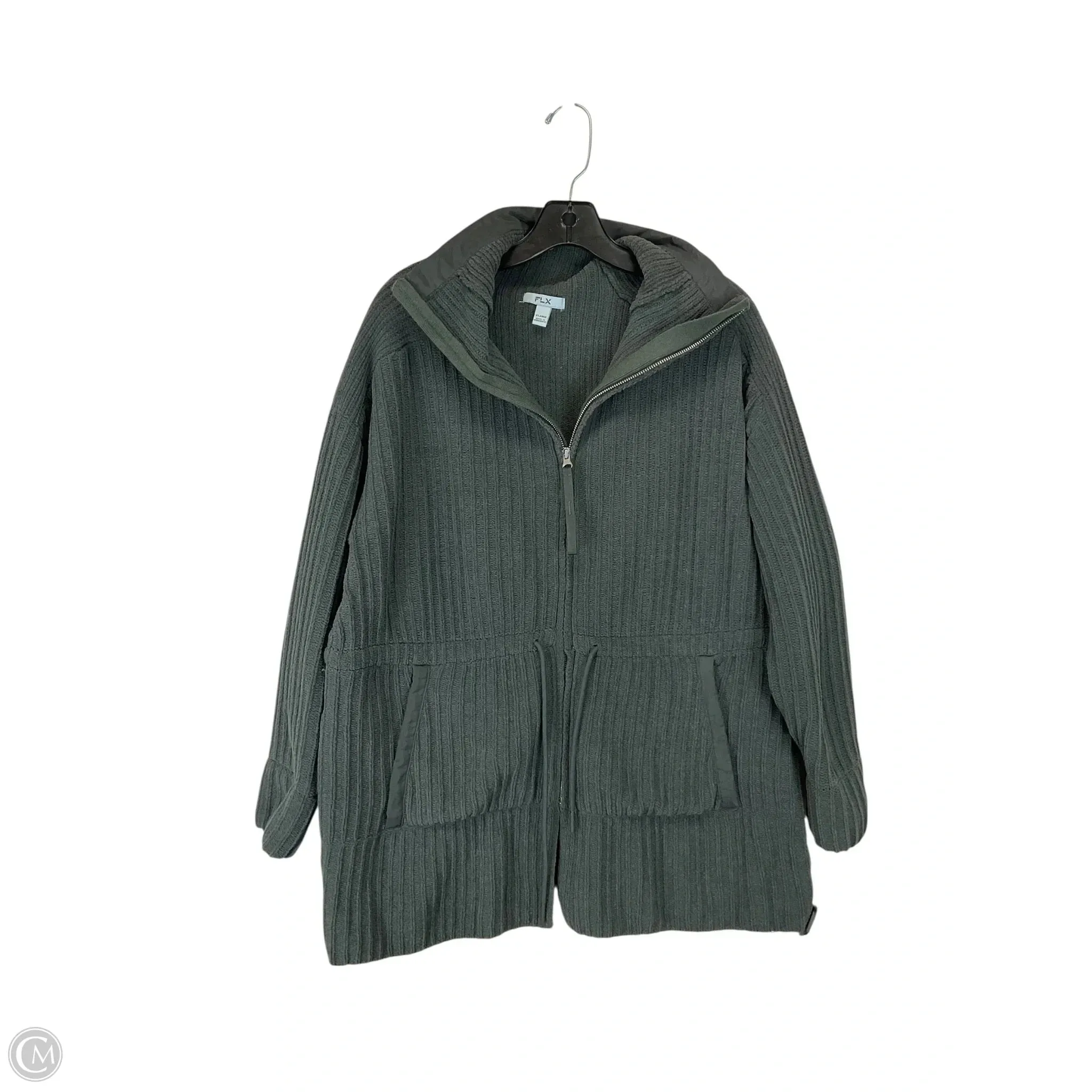 Sweatshirt Collar By Flx In Green, Size: Xl CompactWeave