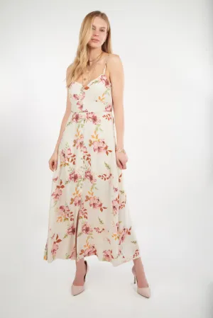 Turquoise Shine Casual yet elegant outfit Robe maxi fleurie - 82943 - (E-A15)