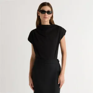 Seasonal Smart Durable Construction Kenny Asymmetric-Neck Tee