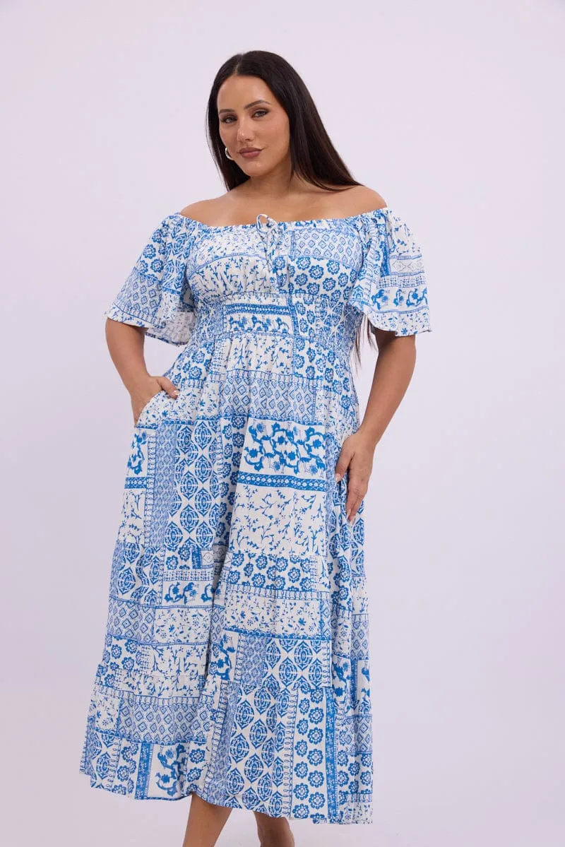 With its sleek and chic design this dress is perfect for both casual and formal settings White Boho Maxi Dress Short Sleeve Ruched Bust Linen Blend