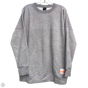 Sweatshirt Crewneck By Adidas In Grey & Purple, Size: S Clear Mind