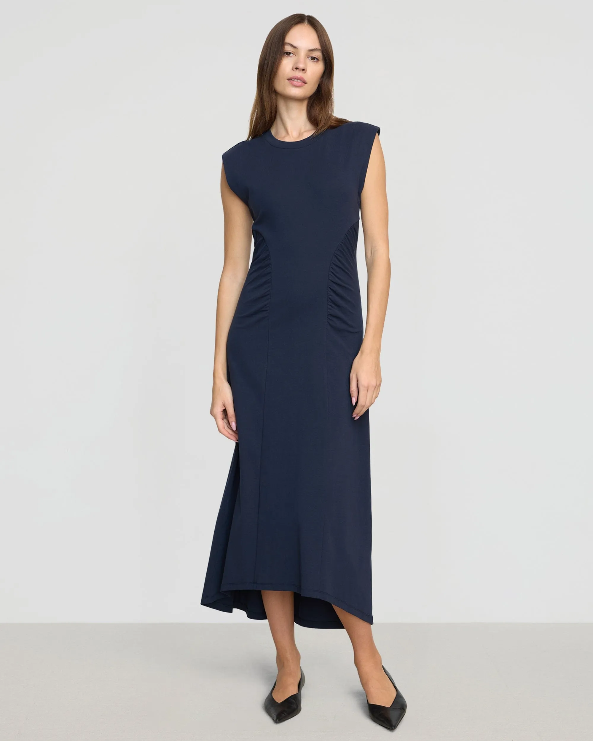 Lenox Side-Ruched Dress UVProtectionCloth Heart Soul