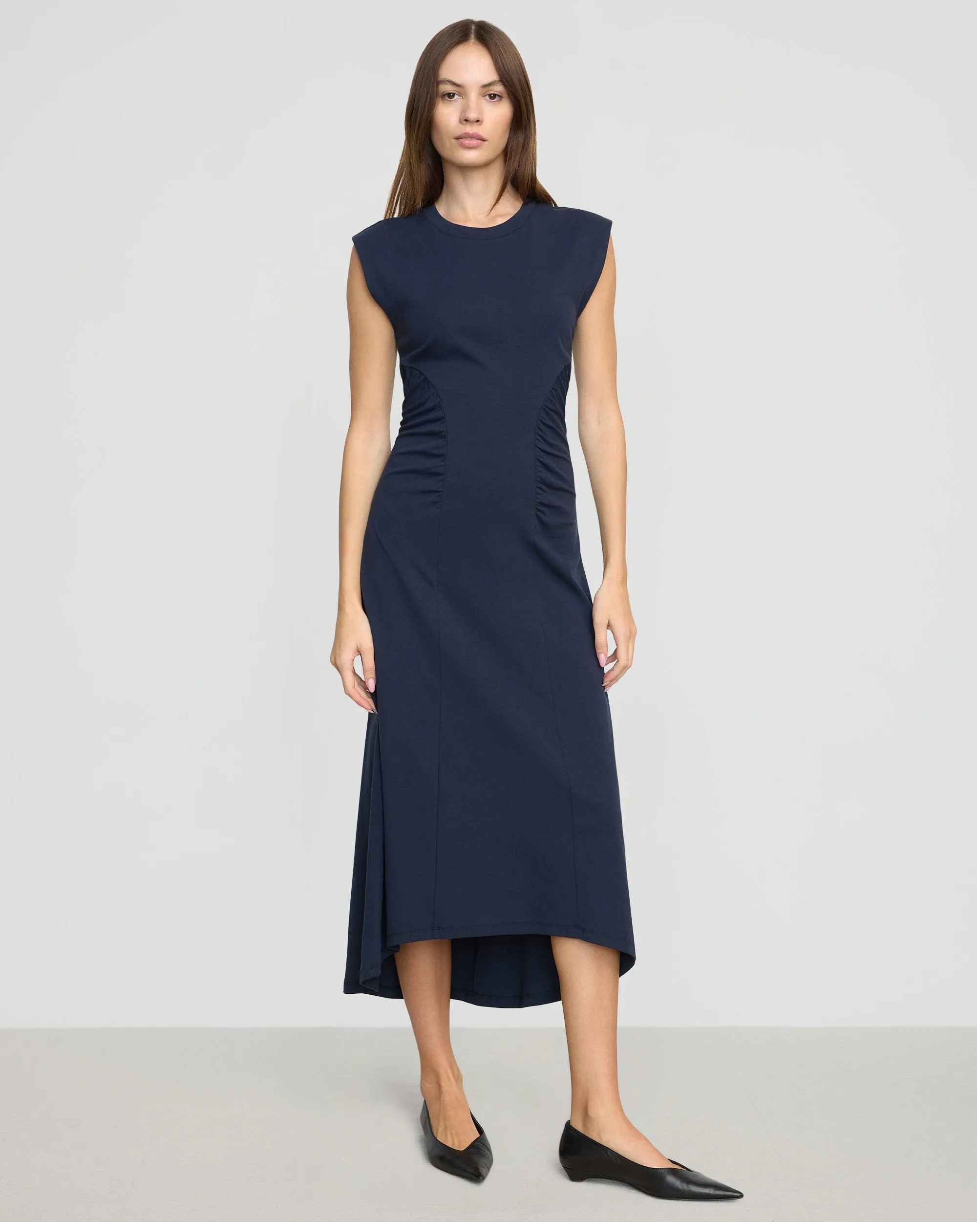 Lenox Side-Ruched Dress Free Mind