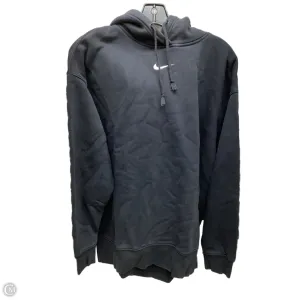 Sweatshirt Hoodie By Nike In Black, Size: M SlipResistantHem Modern Look