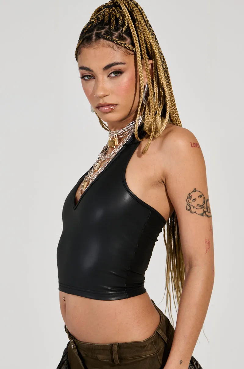 RIO FULL LENGTH HALTER TOP Taped Seams