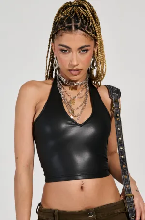 large - scale RIO FULL LENGTH HALTER TOP