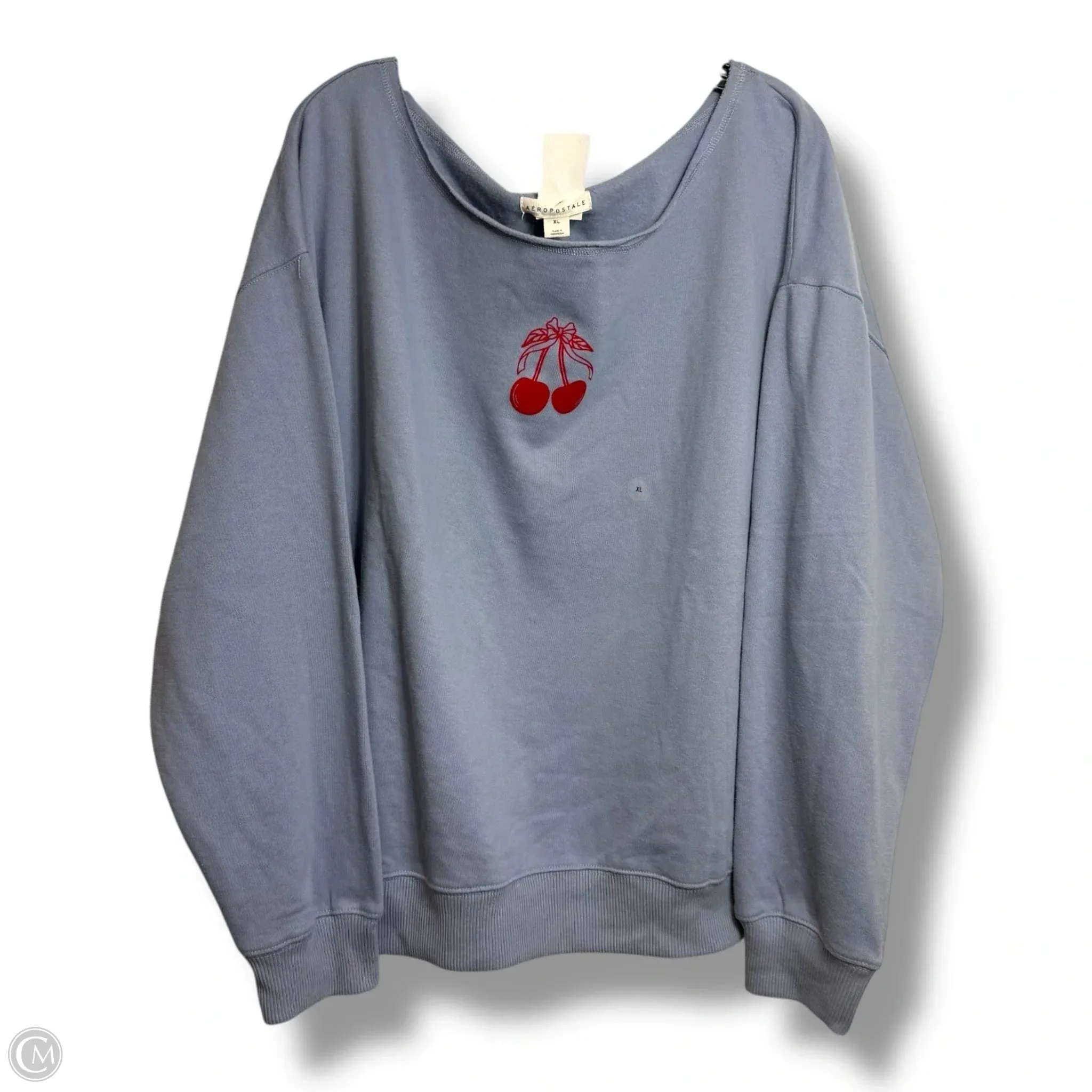 Modern Sneakers Romance Air Sweatshirt Crewneck By Aeropostale In Blue, Size: Xl