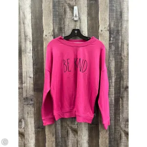 Durable Reinforcements Sweatshirt Crewneck By Cme In Pink, Size: S