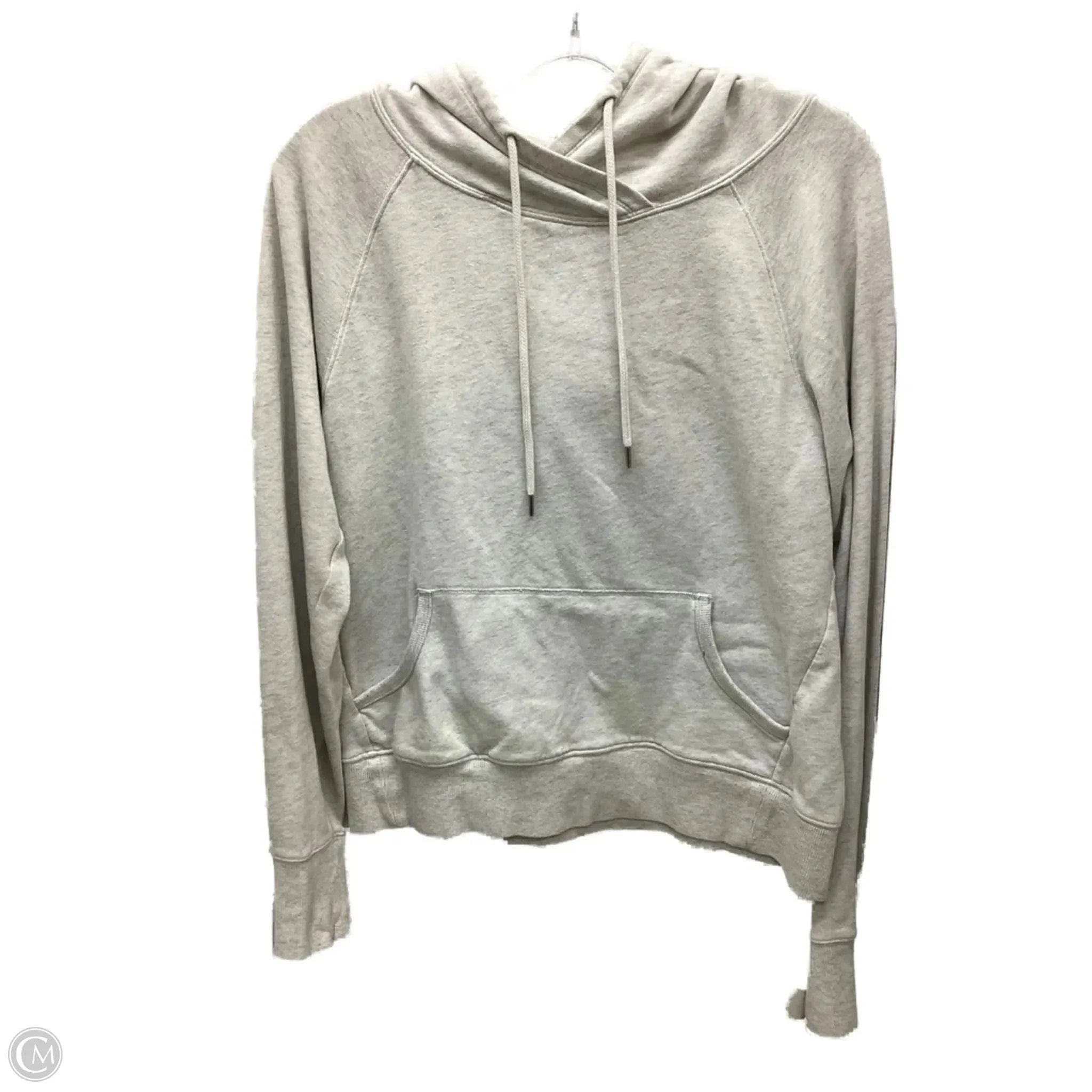 Sweatshirt Hoodie By Victorias Secret In Grey, Size: M LayeredNeckline Warm Fit